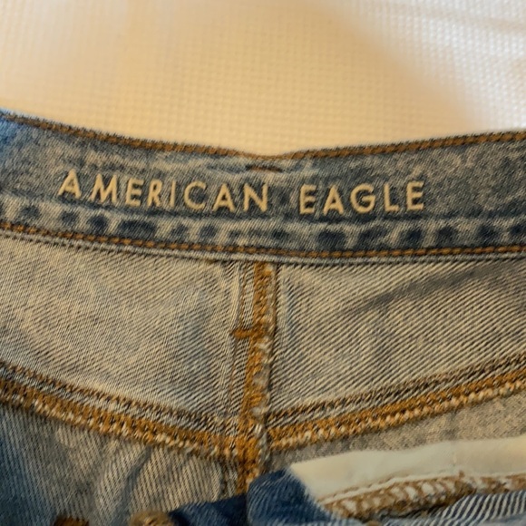 American Eagle Mom jeans Shorts size 2 light blue - Picture 5 of 12